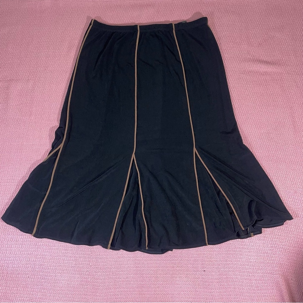 Citiknits Womens Long Maxi Skirt Size L Black - Picture 4 of 13
